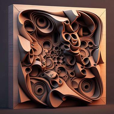 3D model abstract art (STL)